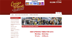 Desktop Screenshot of craigsmusicltd.co.uk